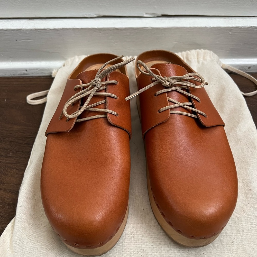 Bryr Zoe Platform Clog Whiskey size 37